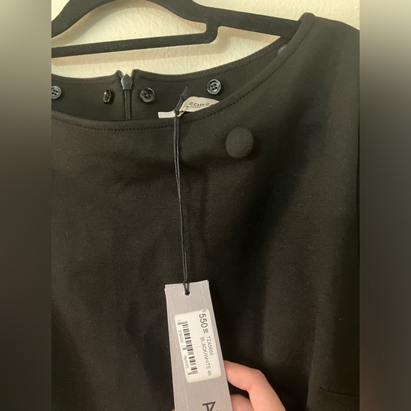 NWT Tiziano Zorzan black and white preppy formal dress - Picture 6 of 8